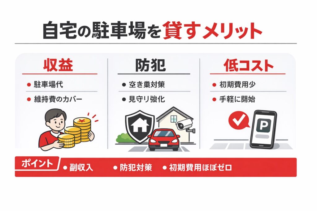 自宅の駐車場を貸すことで0円無料防犯になる?セキュリティを強化する一つの方法
