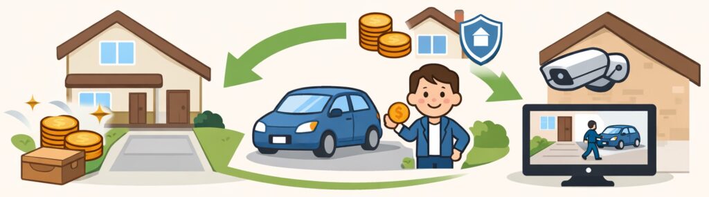 まとめ:自宅の駐車場を貸すことで防犯になる?セキュリティを強化する一つの方法