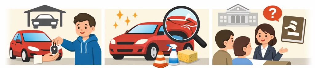 車の保管契約:車両寄託契約書