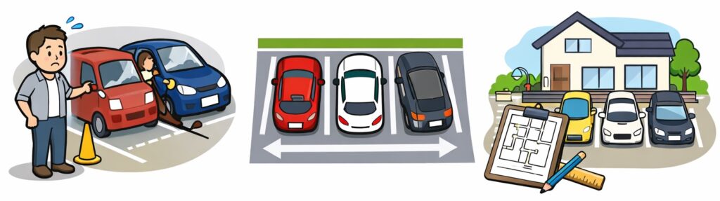 ボディタイプごとの必要な坪数