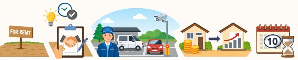 土地を貸し出す方式