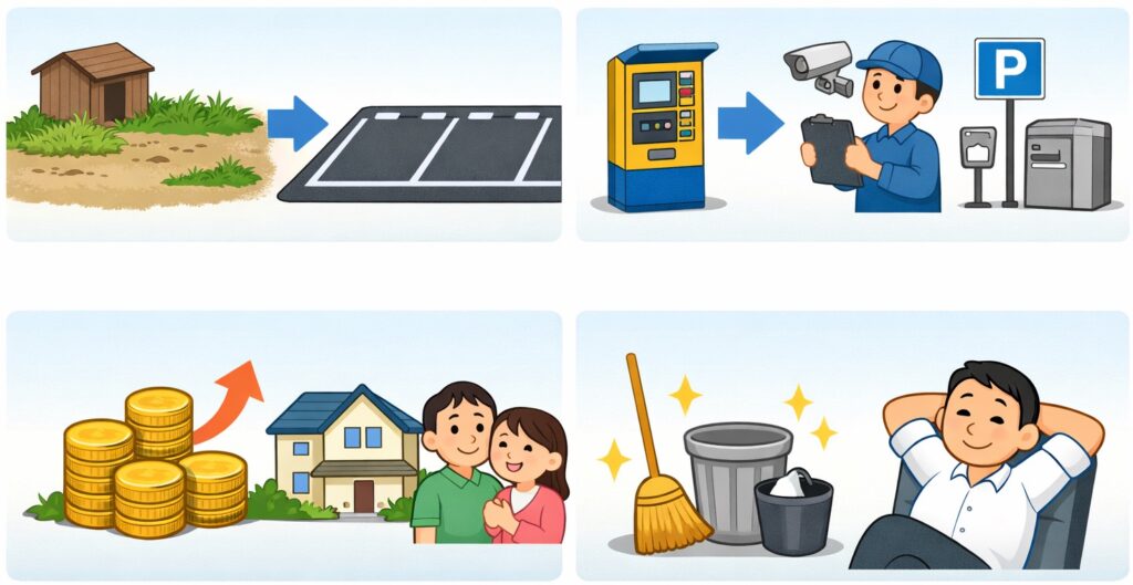 施設を整えて貸し出す方式