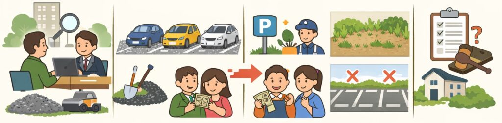 月極駐車場を始める際の費用