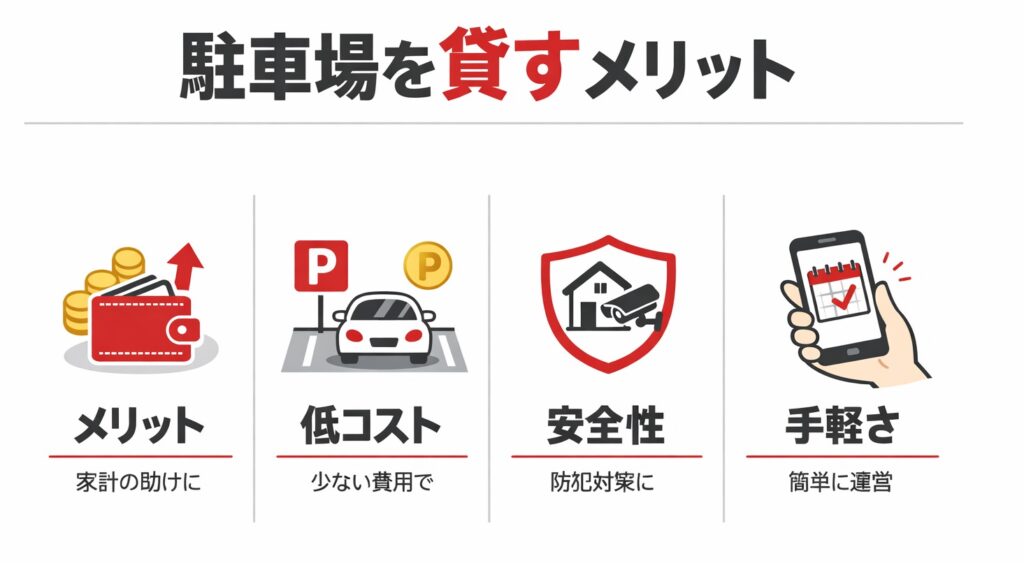 駐車場のシェアリングの選び方。自宅の駐車場をシェアして副収入を得る