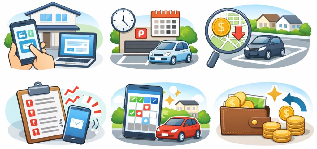 スマホで手軽に始められる「駐車場シェアサービス」