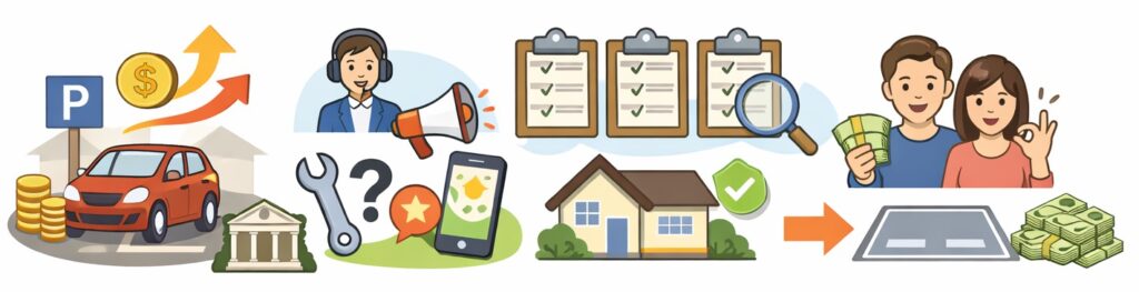 駐車料金はどうやって決めたらいいですか?