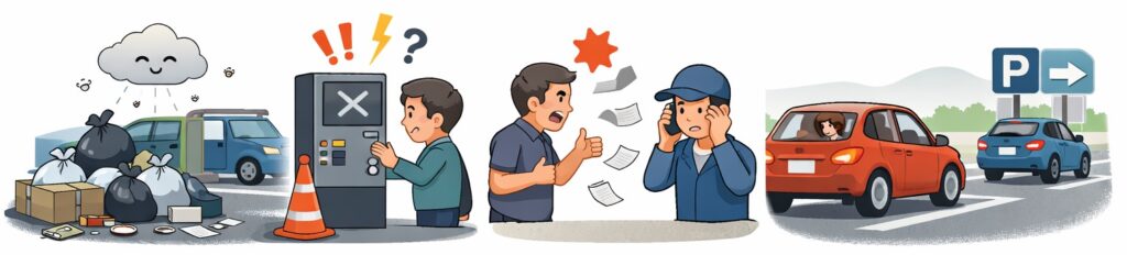 管理が行き届かず、利用者から不満が出たケース