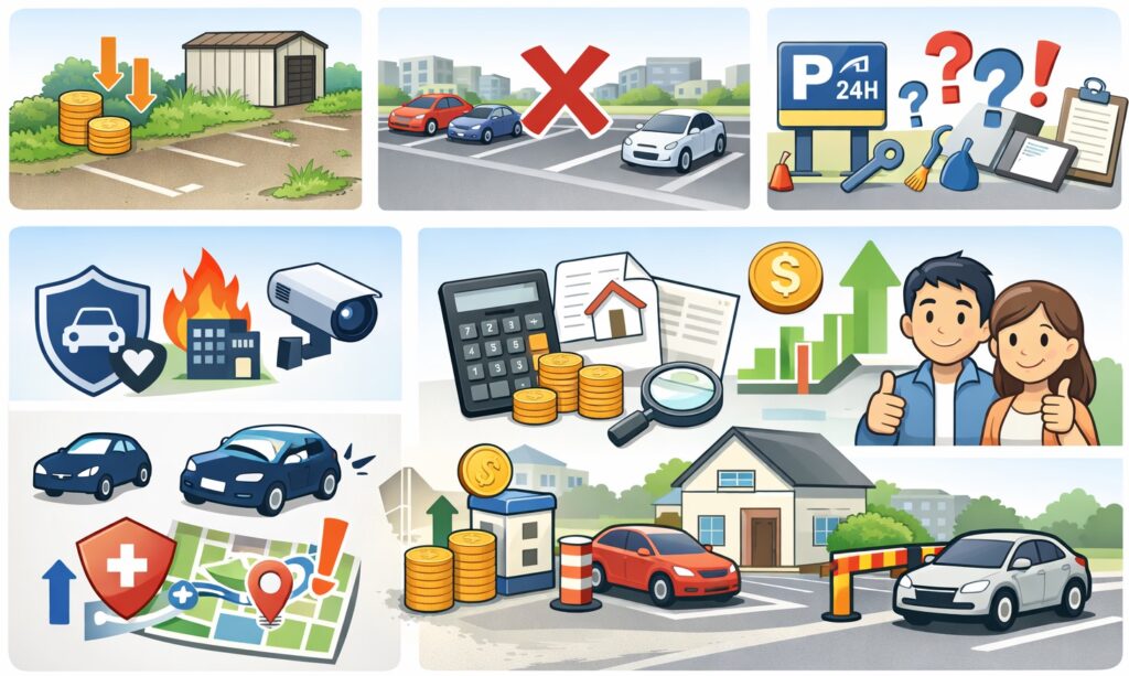 まとめ:駐車場経営の失敗例とリスク一覧!後悔しないために知っておくべき保険・対策まとめ