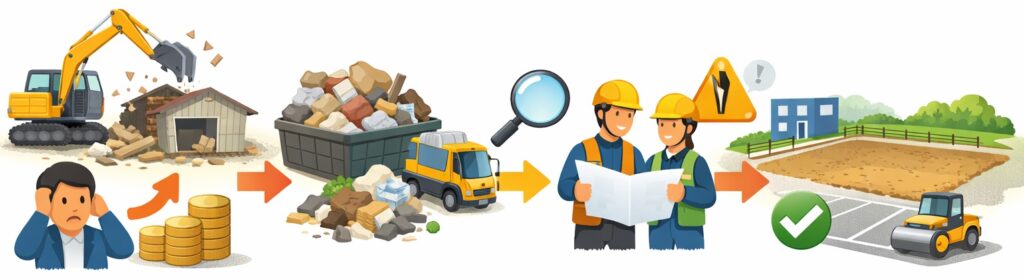 既存の建物を解体する場合の費用