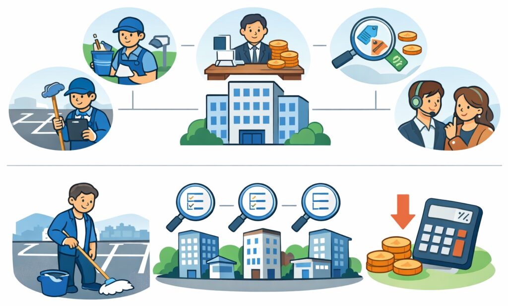 専門業者に任せる（管理委託方式）