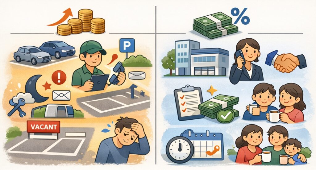 委託か自営かによる売上の違い