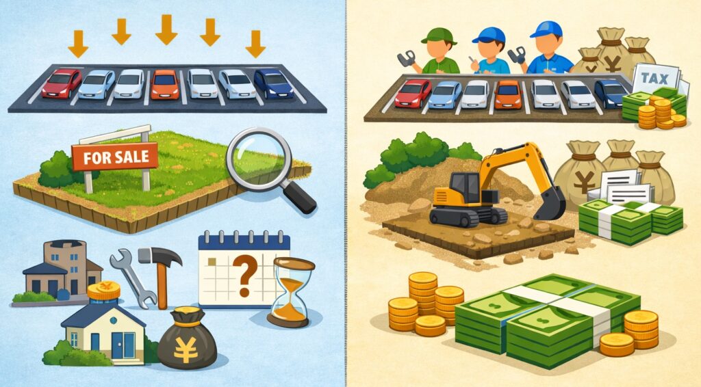 計算例(10台分の月極駐車場)