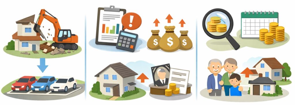 固定資産税などの税負担も見すえて計画を立てる