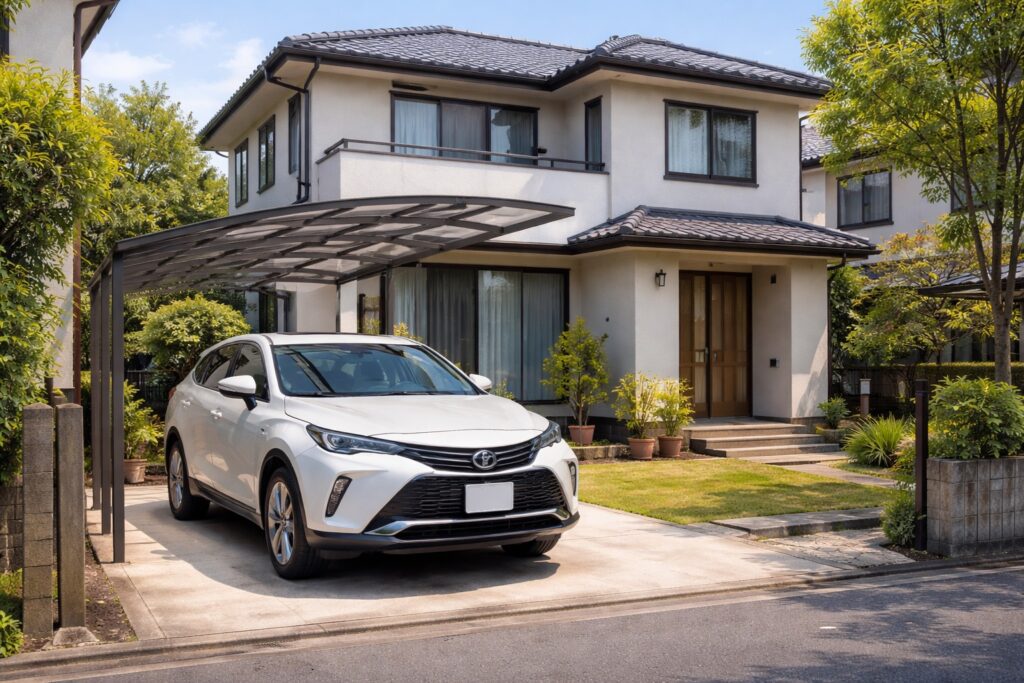 車の大きさごとに必要な駐車場のサイズ