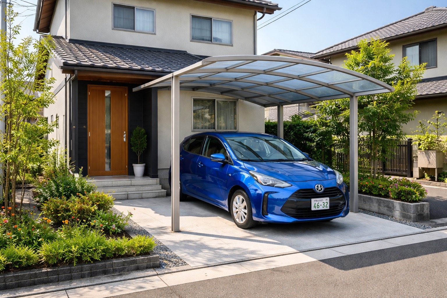 駐車場のフェンス設置のメリットと種類と選び方。新築で駐車場工事の失敗とは？