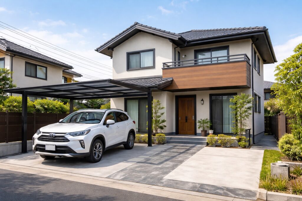 屋根付き駐車場でできる防犯対策