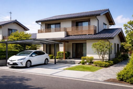 自宅駐車場のサイズの規定は？寸法を決めるポイントと注意点。敷地形状の制約とは？