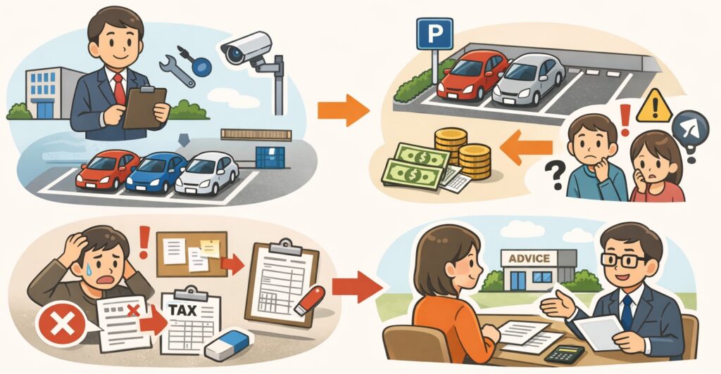 土地を貸す収入としてあつかわれる場合(不動産所得)