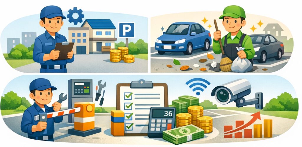 管理やそうじなど日々の手入れ代