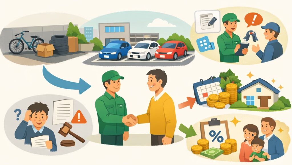 業者にまとめて任せる方法（手間が少ない）