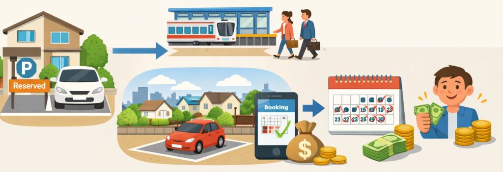 駅に近い場所を貸してしっかり収入を得る例