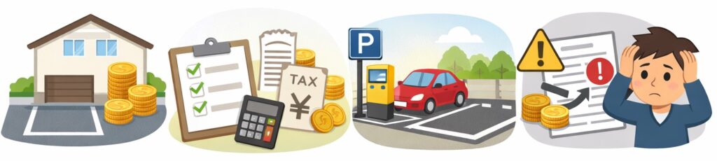 駐車場の利用料は消費税がかかるのが基本