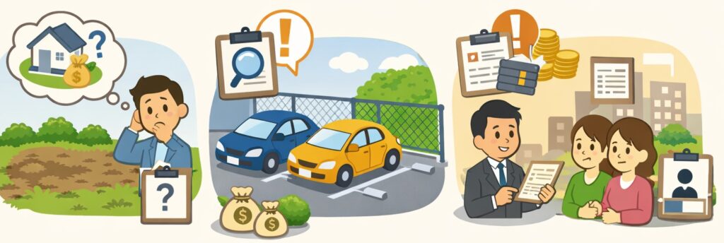 土地を貸すだけなら非課税でも駐車場は別扱い