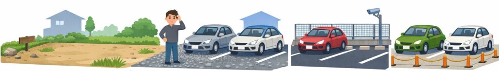 駐車場として形を整えているかどうか