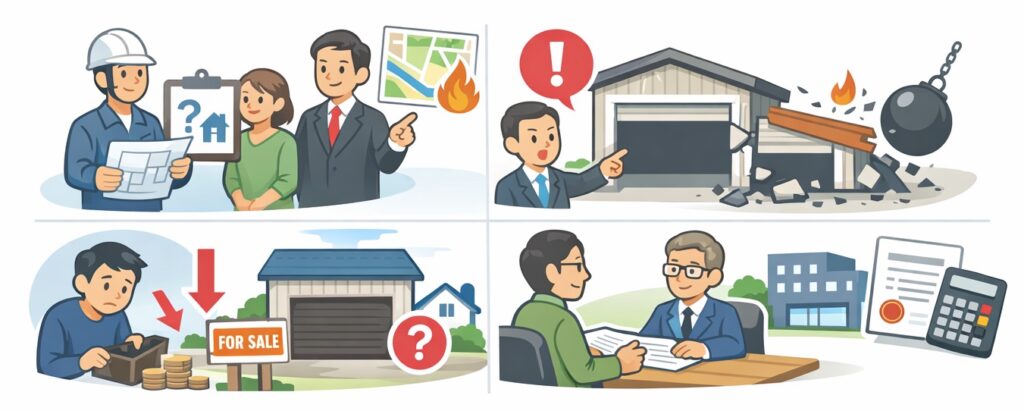 ガレージを作るときに必要な手つづき