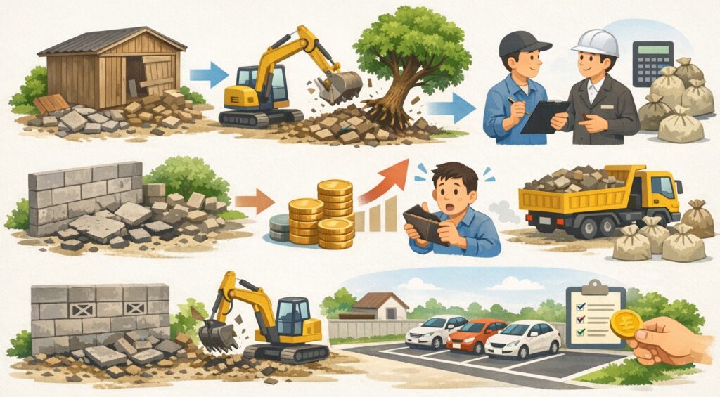 工事でこわす部分のお金をわすれない考え方