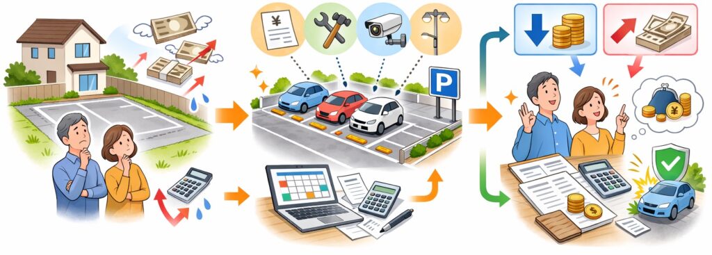 駐車場経営で節税になる方法は?経費にできるものとできないものは?