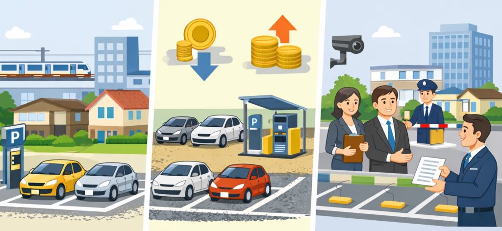駐車場経営の年収は？年収が変わる３つの要因と上げる対策