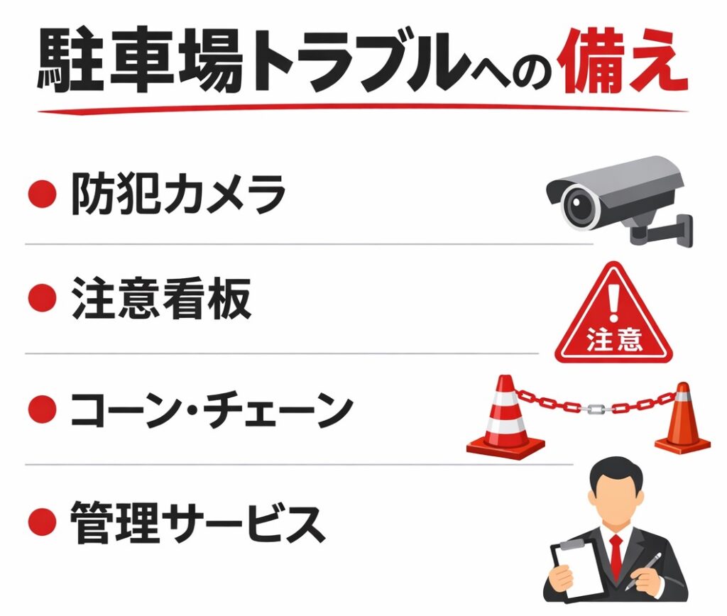 自宅駐車場で事故・当て逃げが起きたら？トラブル別の対処法と再発防止策を解説