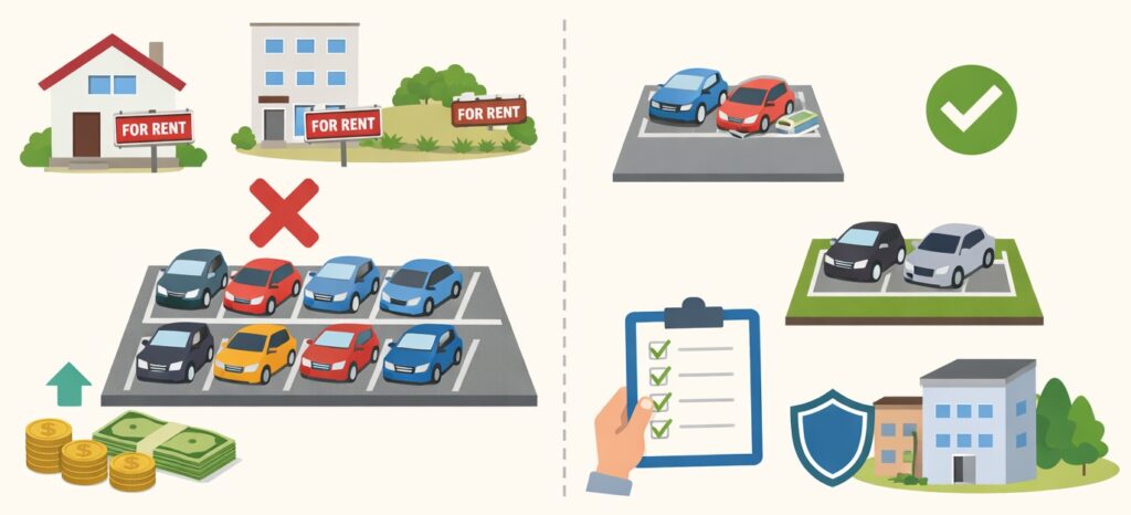 安心して駐車場を貸せる条件の整理