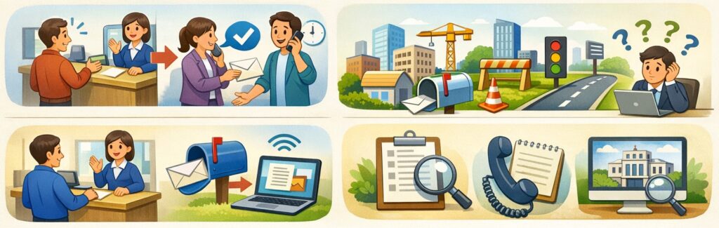 申請先と提出の手順