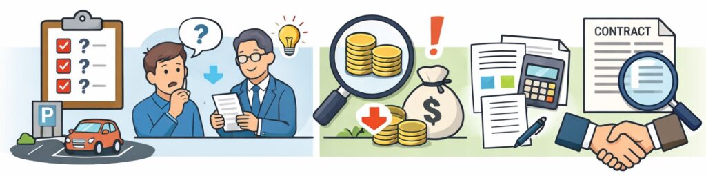 契約内容と税・きまりごとを理解する