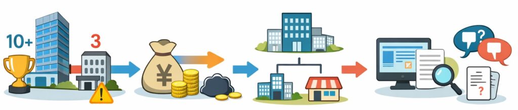 会社が長く安心して続けられるか確かめる
