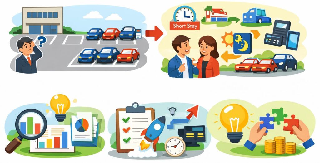 稼働率を上げる工夫を一緒に考えてくれるか確認する