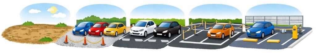 駐車場として整備されているかどうか