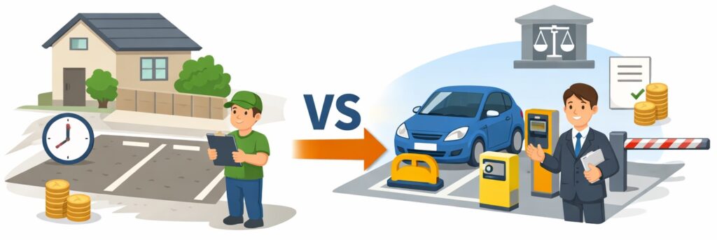 コインパーキング・時間貸し駐車場の場合