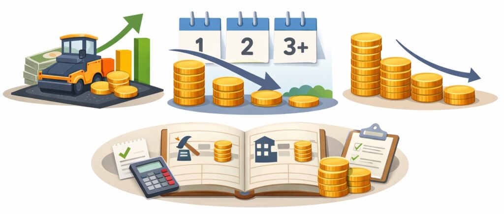 最初に多く計算する方法(定率法)とその仕訳例