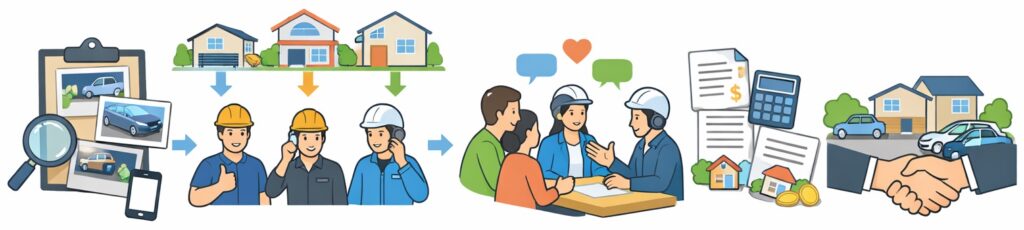 施工会社のこれまでの実績や評判を調べる