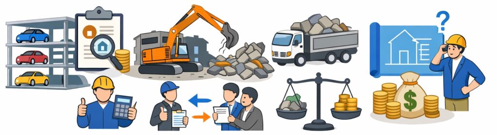 老朽化したときの撤去対応を確認する