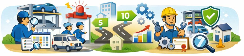 定期点検や維持管理に対応できるかを確認する