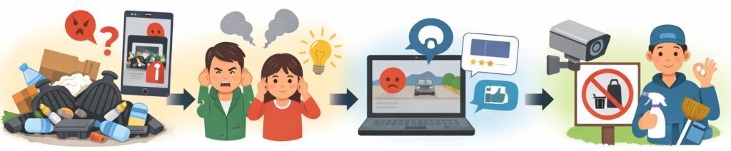 ゴミの不法投棄や近隣トラブルの実例