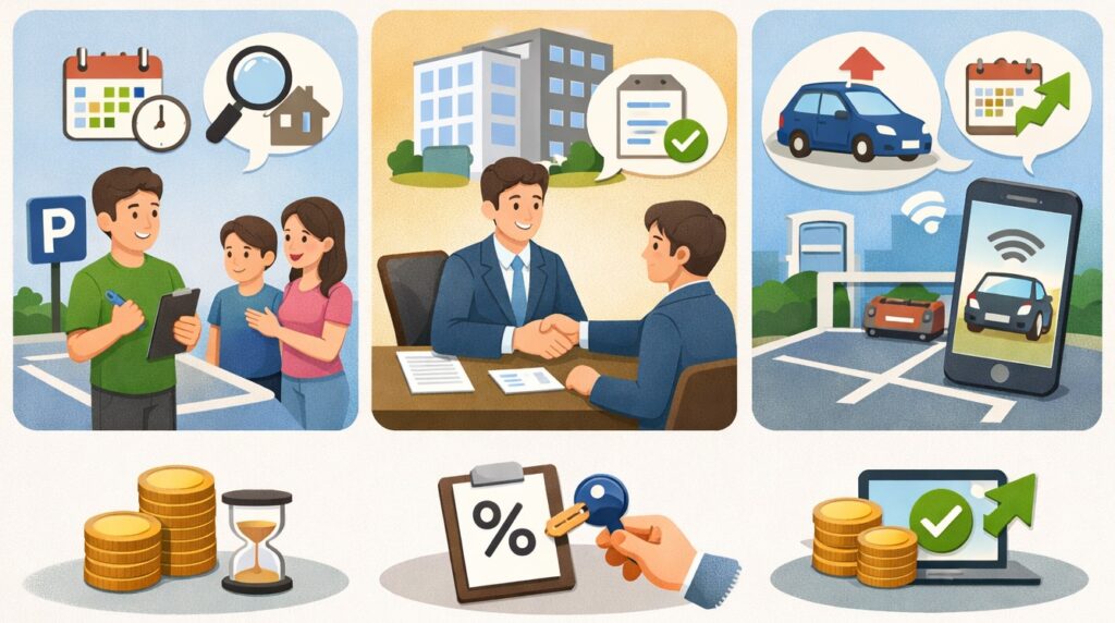 3つの方法をくらべてみる