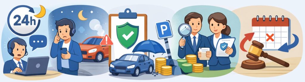 サポート体制と補償・保険の内容