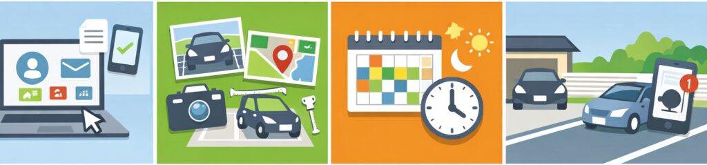 サービスへの登録から実際の貸し出しまで