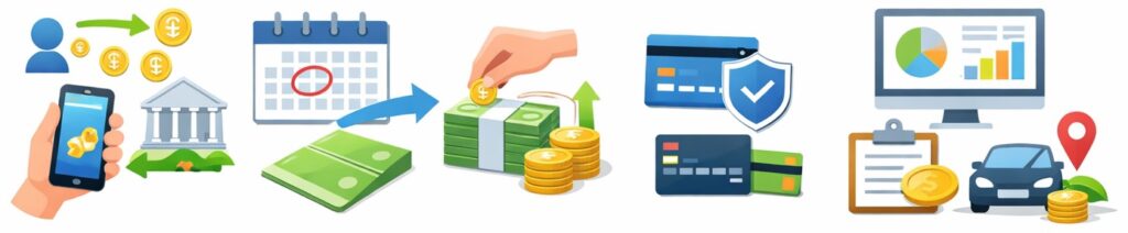 料金の受け取りと管理画面での確認