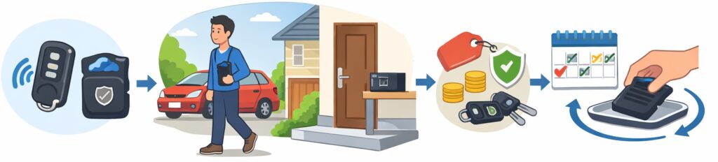 リレーアタックからスマートキーを守る方法